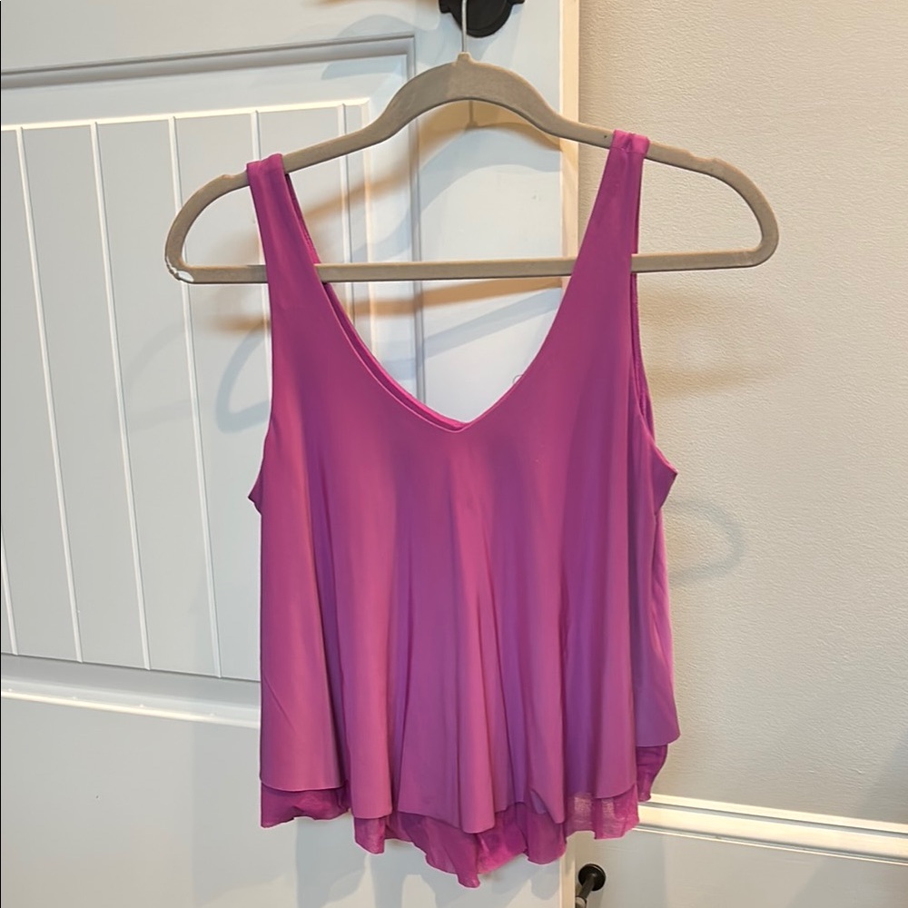 Express Asymmetrical Pink Camisole Sleeveless Top